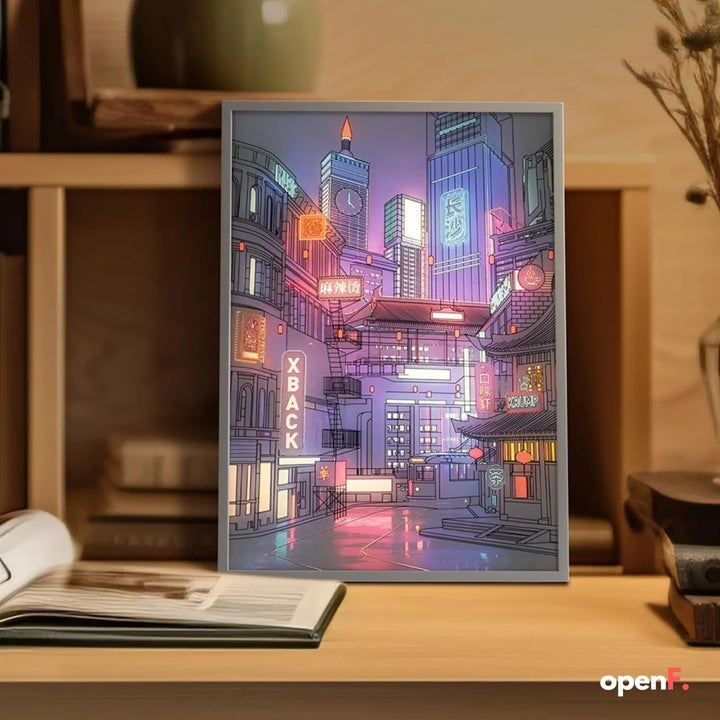 Anime LED Beautiful City Night View