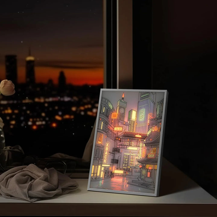 Anime LED Beautiful City Night View