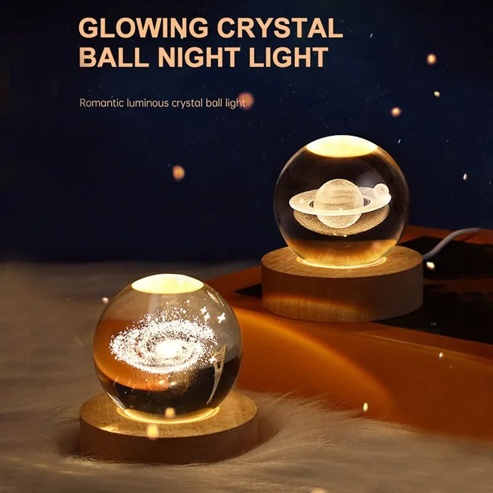 LED Night Light Crystal Ball