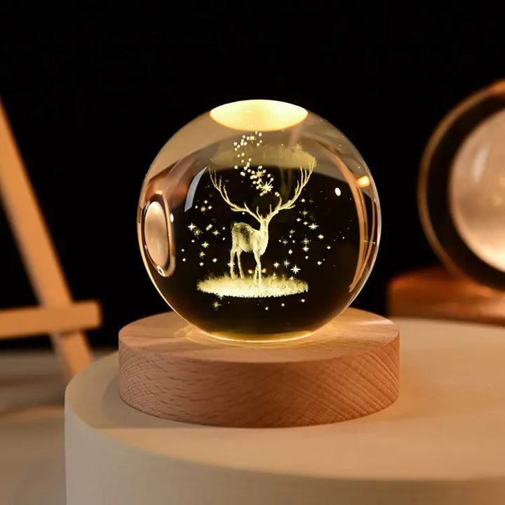 LED Night Light Crystal Ball